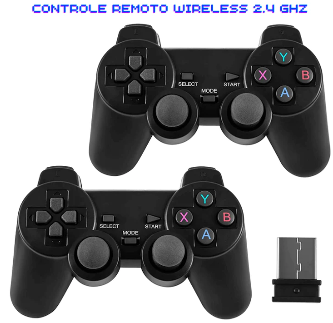 Vídeo Game Stick GD10 Retrô Ultra 4K 64GB + 2 Controles sem Fio (com mais de 30.000 jogos)